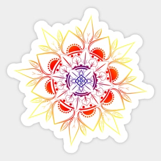 Multicolour Mandala Sticker